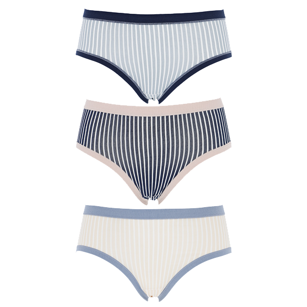 3 Midi Donna Cotonella Ass. Righe 3363K3_00100