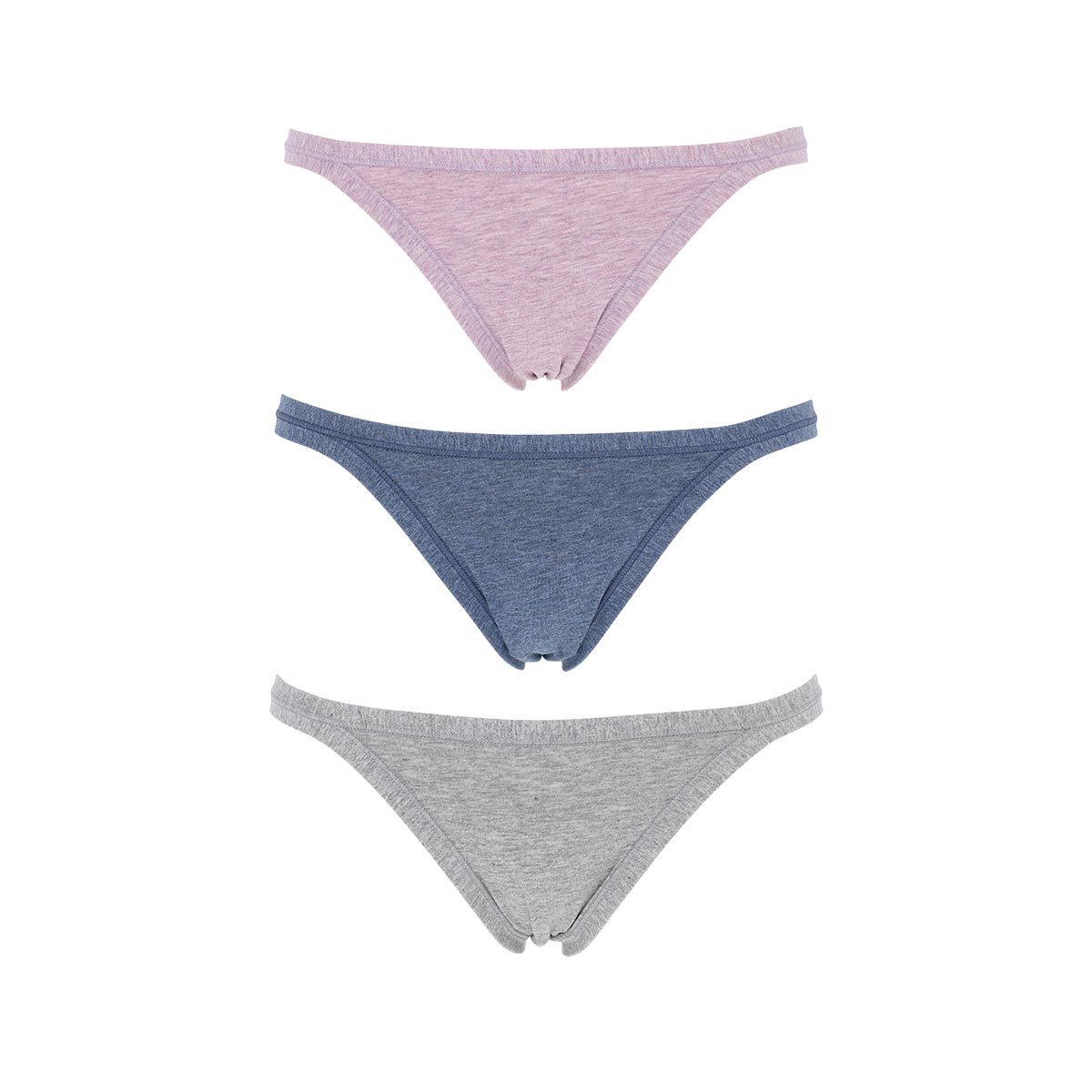 3 Tanga Donna Cotonella Grig-jeans-rosa 3364K3_0D100