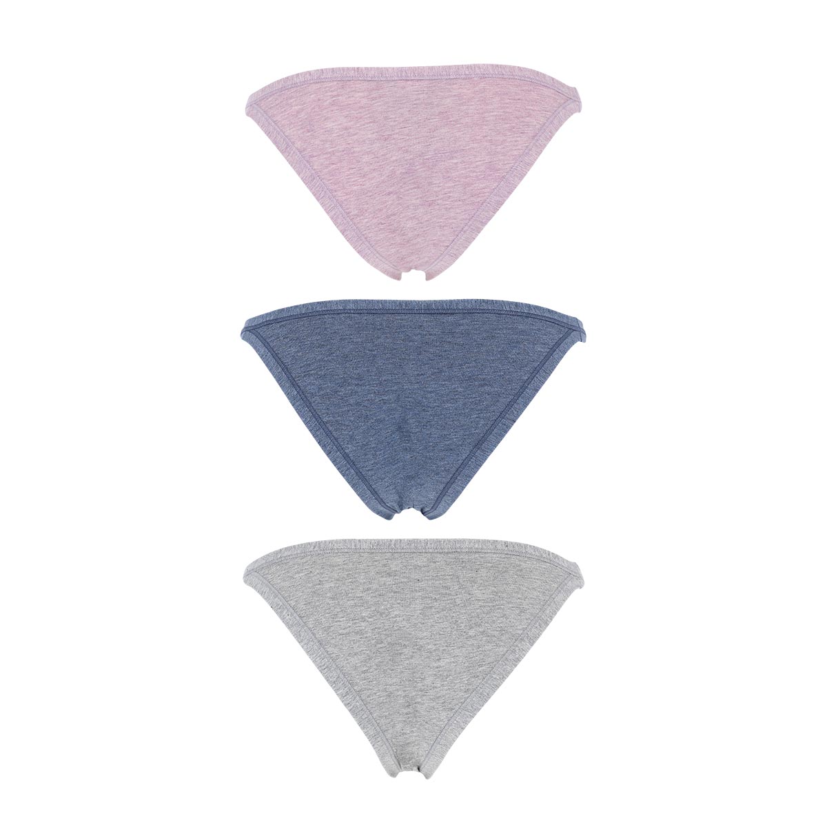 3 Tanga Donna Cotonella Grig-jeans-rosa 3364K3_0D100_3