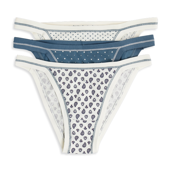 3 Tanga Donna Cotonella Ass 3bl 3364K3_3G100_2