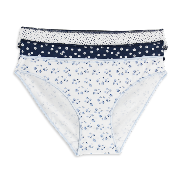 3 Slip Donna Cotonella Ass 3 Bl 3487K3_0N100_3