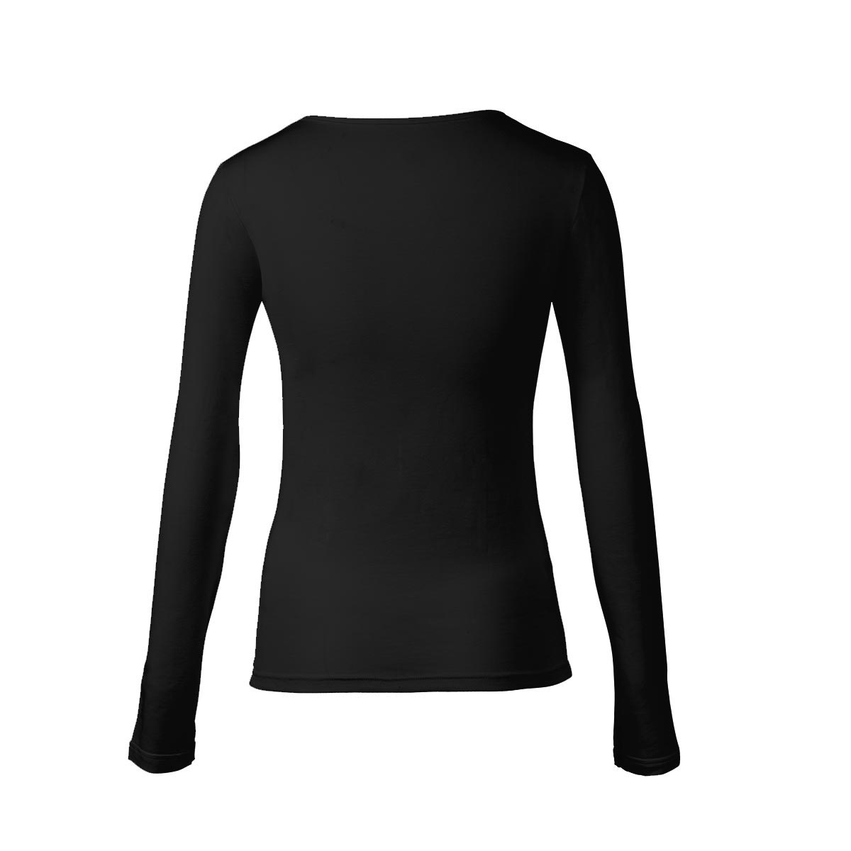 Maglia Girocollo Manica Lunga Donna Cotonella Nero 3503_00002_4