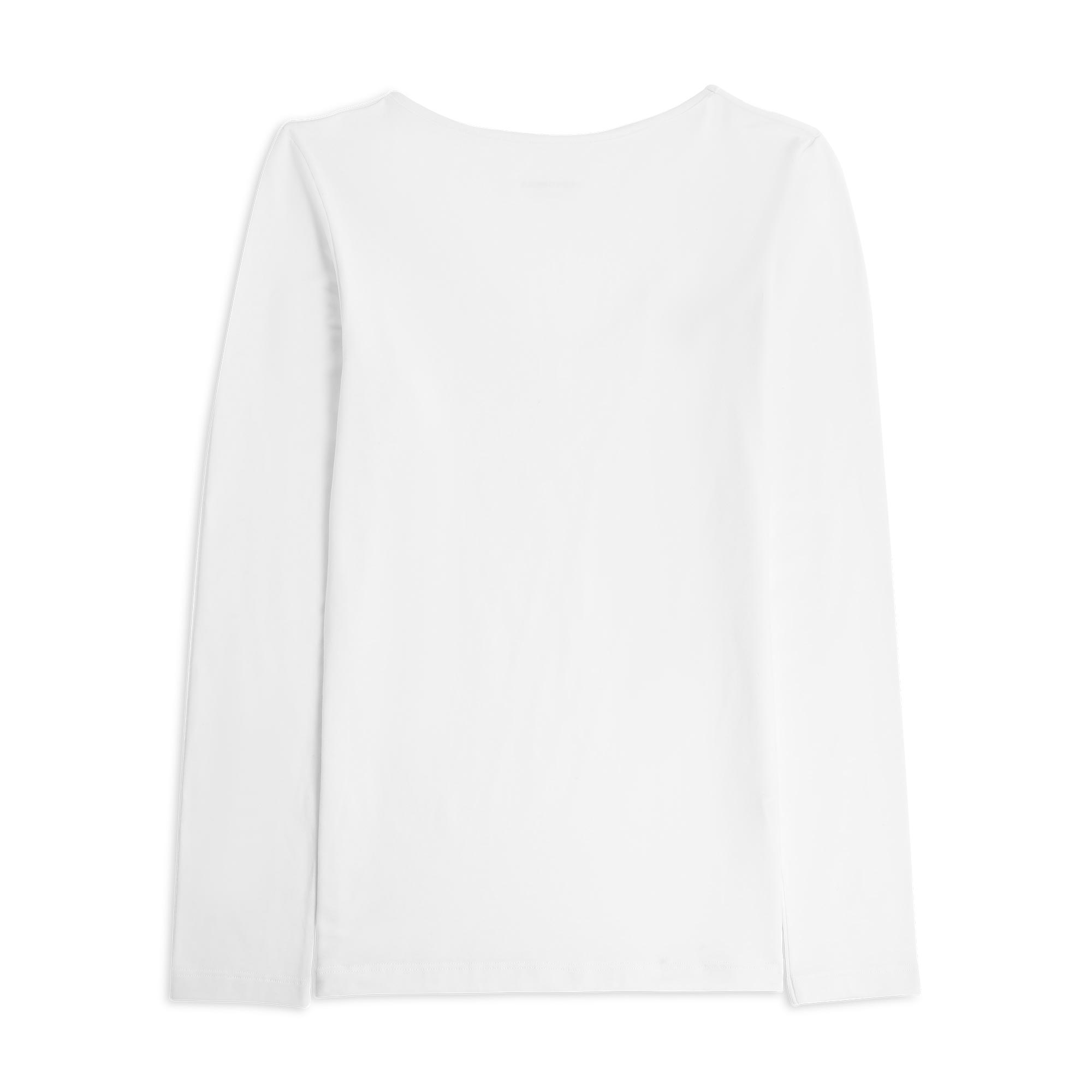 Maglia Scollo V Manica Lunga Donna Cotonella Bianco 3504_00001_2