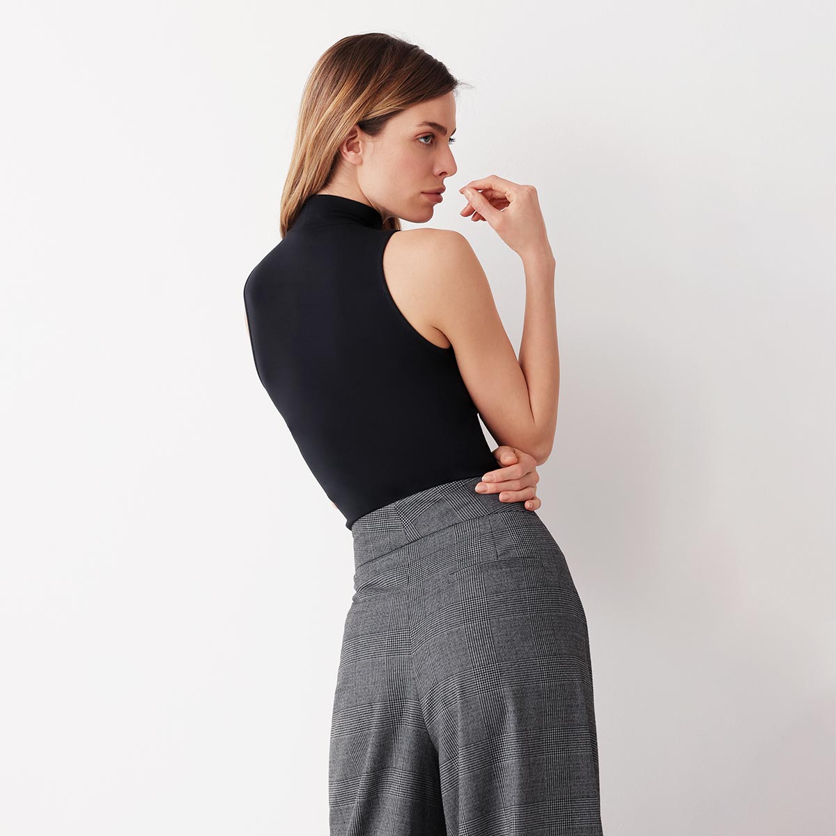 Maglia Lupetto Smanicata Donna Cotonella Nero 3512_00002_2