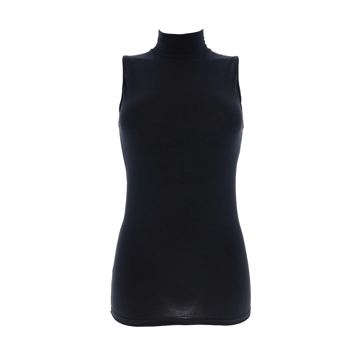 Maglia Lupetto Smanicata Donna Cotonella Nero 3512_00002_3
