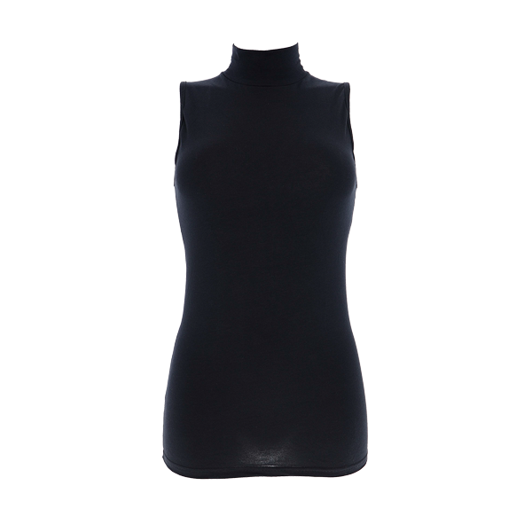 Maglia Lupetto Smanicata Donna Cotonella Nero 3512_00002_3
