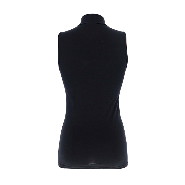 Maglia Lupetto Smanicata Donna Cotonella Nero 3512_00002_4