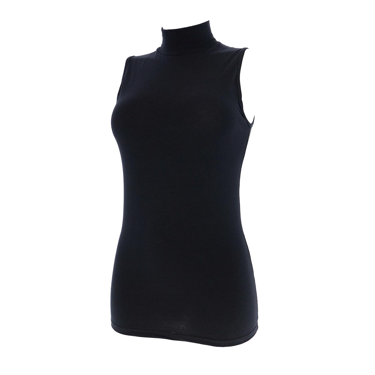 Maglia Lupetto Smanicata Donna Cotonella Nero 3512_00002_5