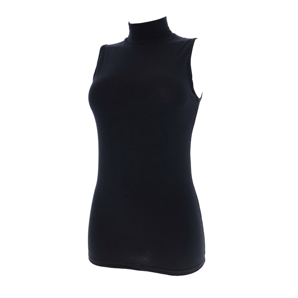 Maglia Lupetto Smanicato Donna Cotonella Nero 3512_00002_5