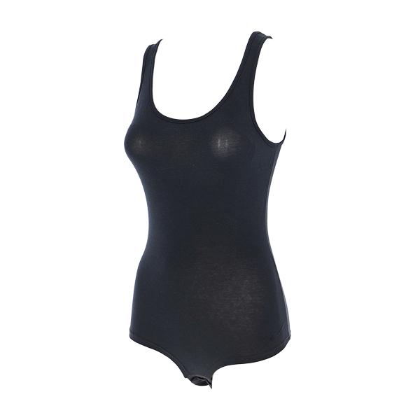 Body Spalla Larga Donna Cotonella Nero 3513_00002_4