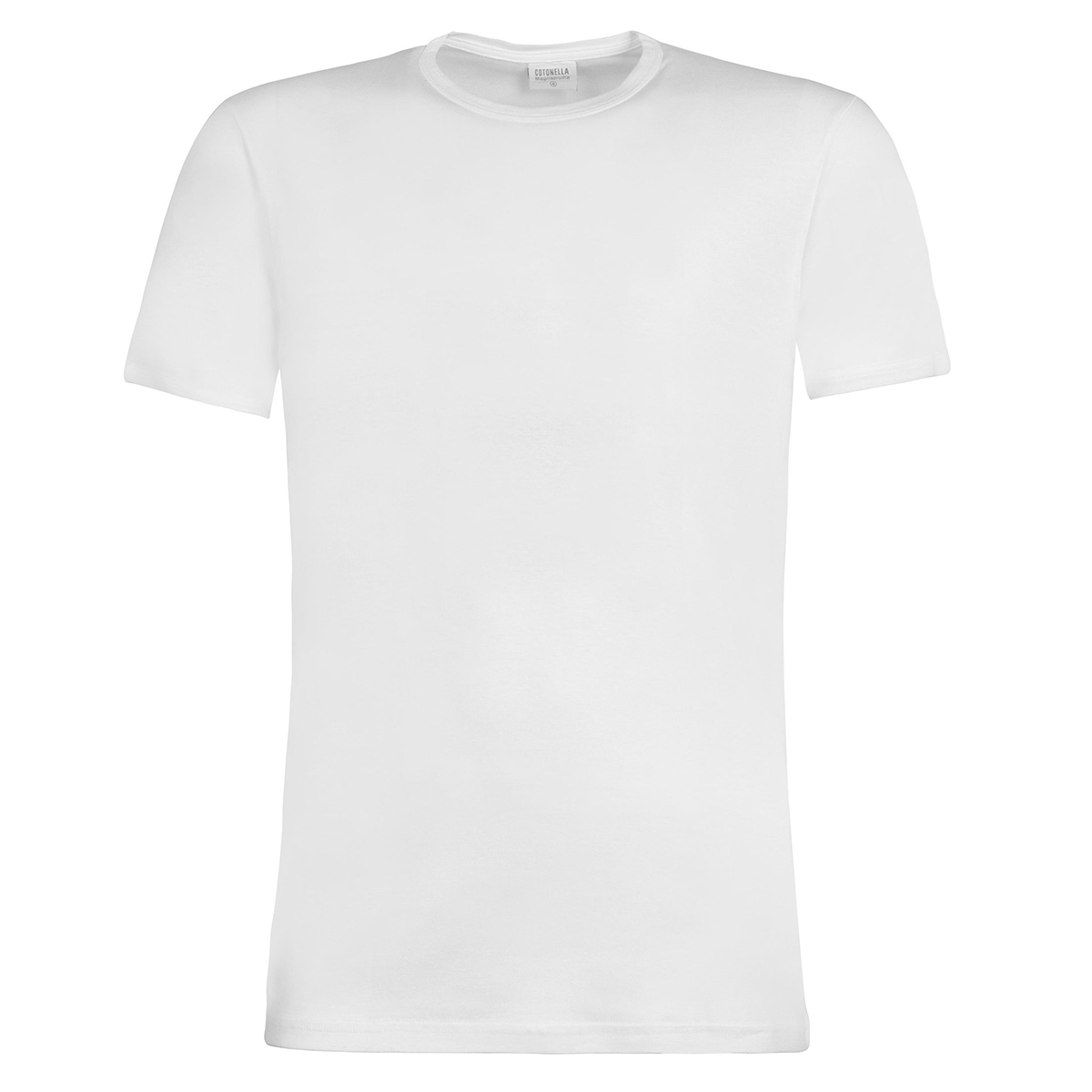 Maglia Girocollo Manica Corta Uomo Cotonella Bianco 8404_00001_2