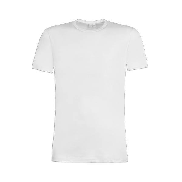 Maglia Girocollo Manica Corta Uomo Cotonella Bianco 8404_00001_2