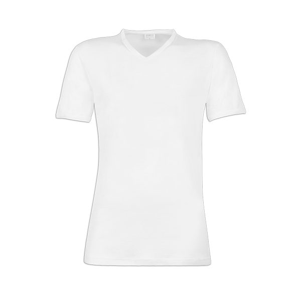 Maglia Scollo V Manica Corta Uomo Cotonella Bianco 8405_00001_2