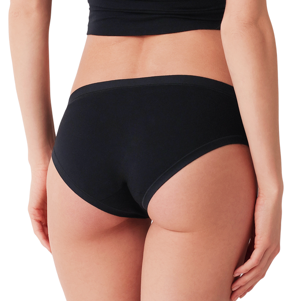 Mini Slip Donna Cotonella Nero AD179_00002_2