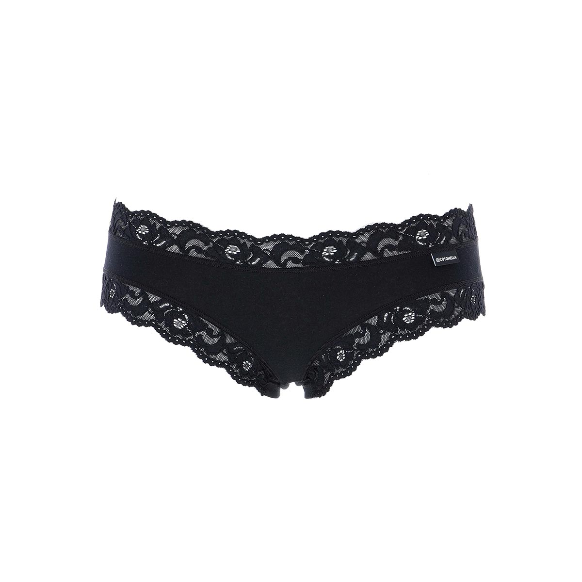 Slip Donna Cotonella Nero AD179_00002_3