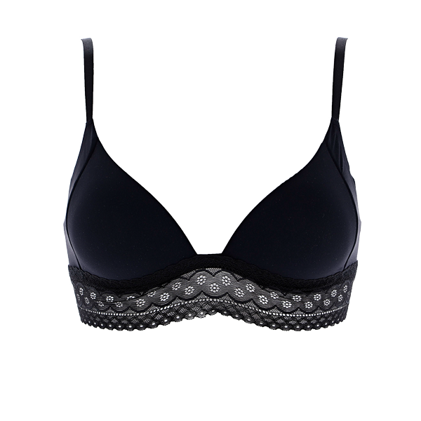 Reggiseno Triangolo Imbottito Donna Cotonella Nero AD692_00002