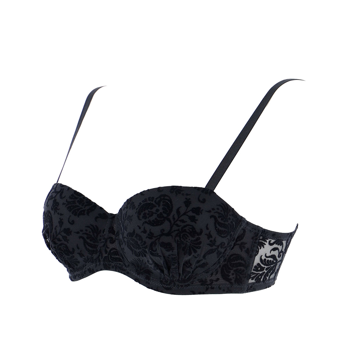 Reggiseno Balconcino Imbottito Con Ferr. Donna Cotonella Nero AD731_00002_3