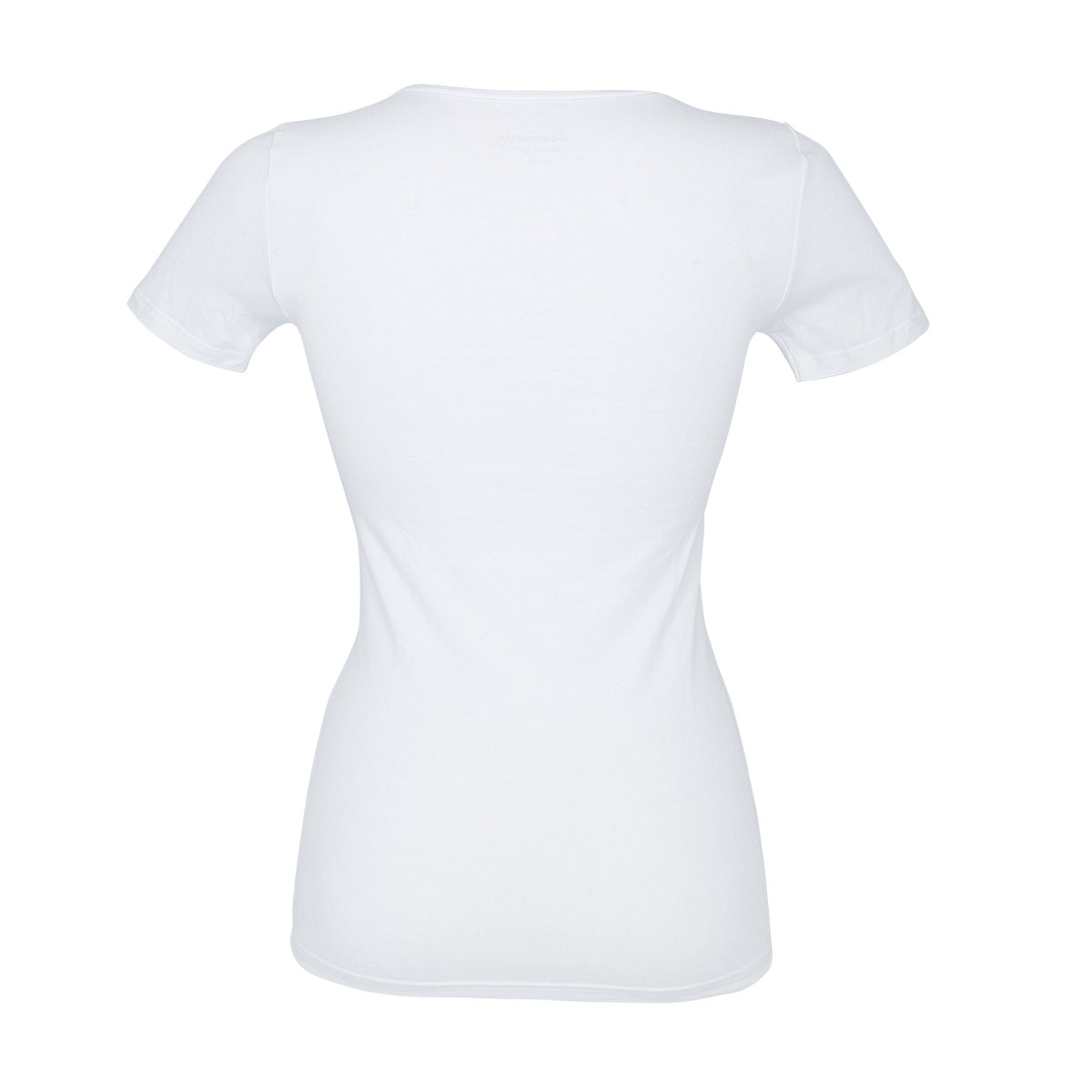 Maglia Girocollo Manica Corta Donna Cotonella Bianco AD742_00001_5