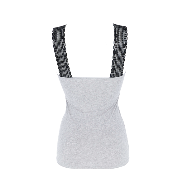 Top Spalla Stretta Donna Cotonella Grigio Melange AD761_00113_2
