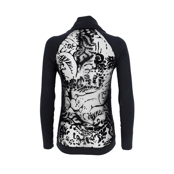Maglia Manica Lunga Donna Cotonella Nero AD834_00002_3