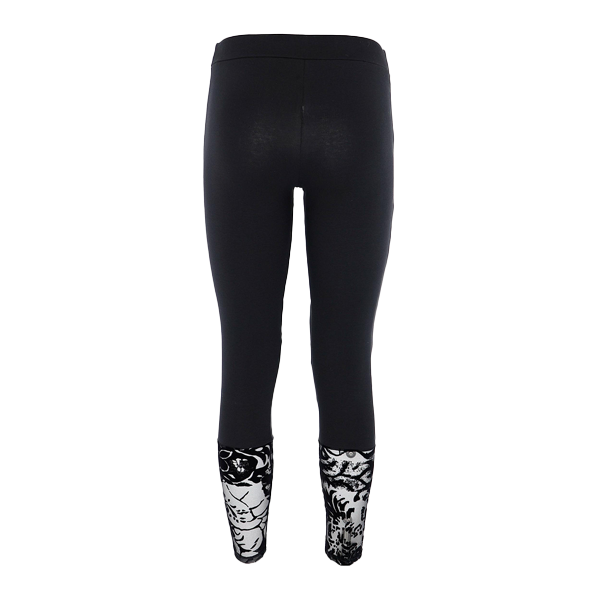 Leggings Donna Cotonella Nero AD836_00002_2