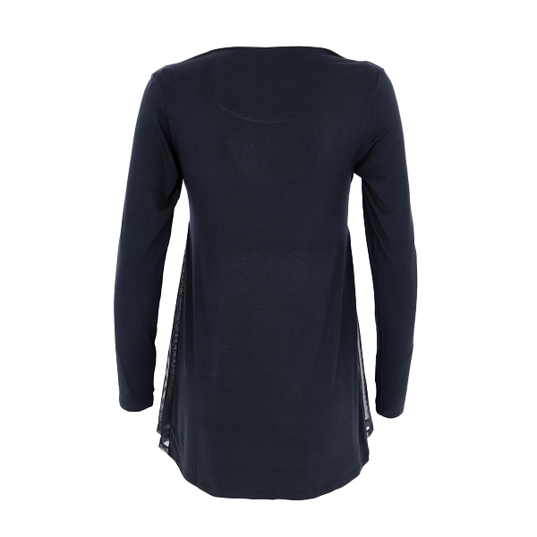 Maglia Girocollo Manica Lunga Donna Cotonella Nero AD841_00002_2