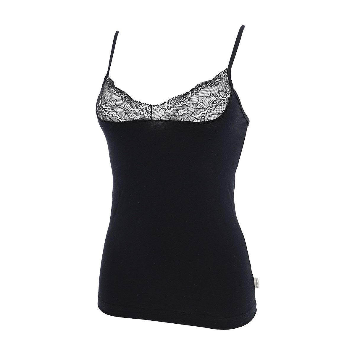 Top Donna Cotonella Nero AD940_00002_5