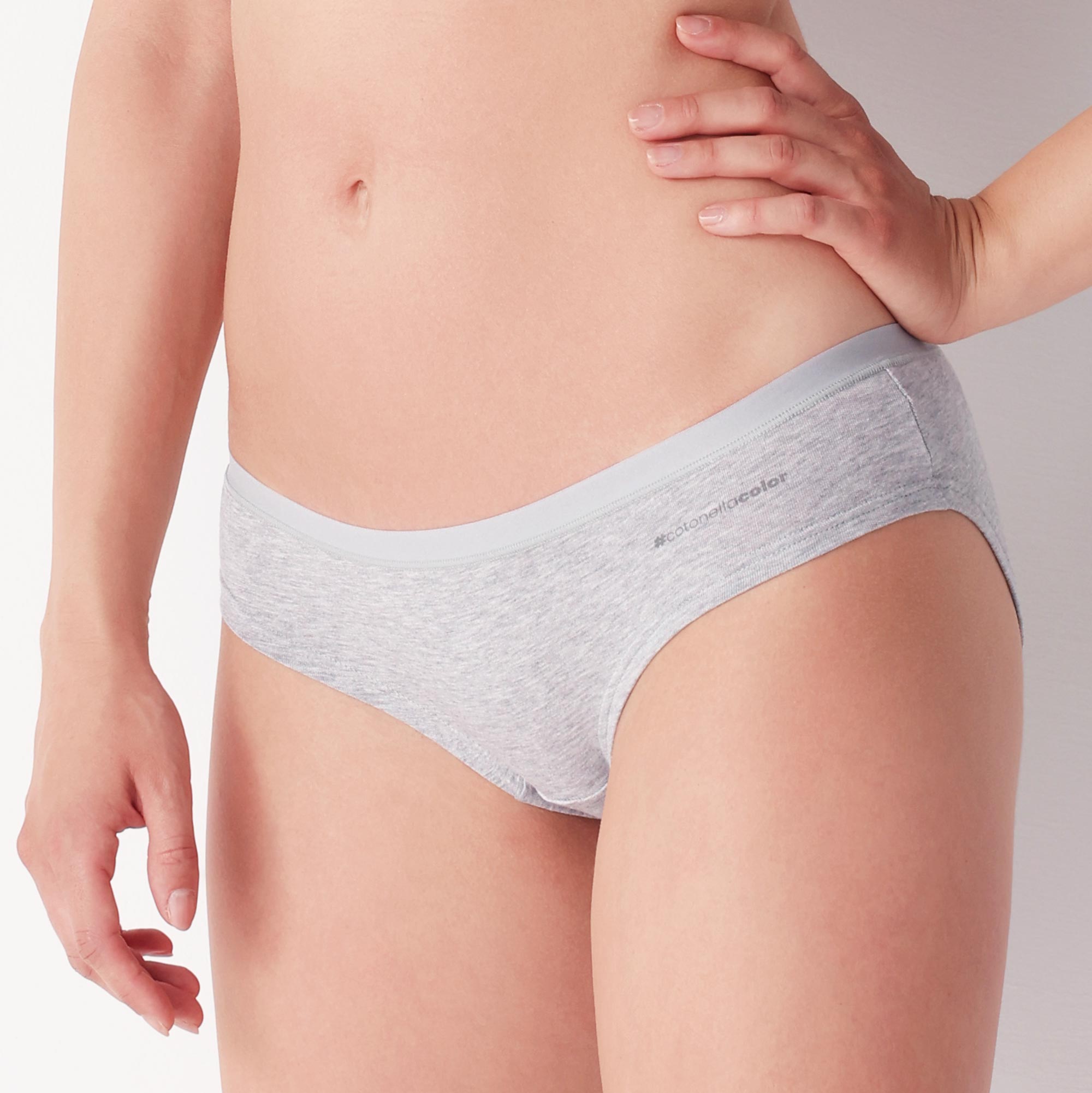 Slip Donna Cotonella Grigio Melange AD969_00113