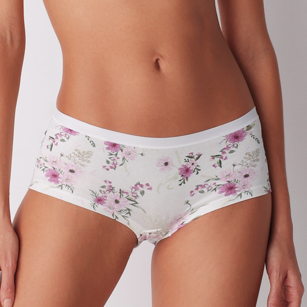 Panty Donna Cotonella Stampa Malva AD970_STMAL