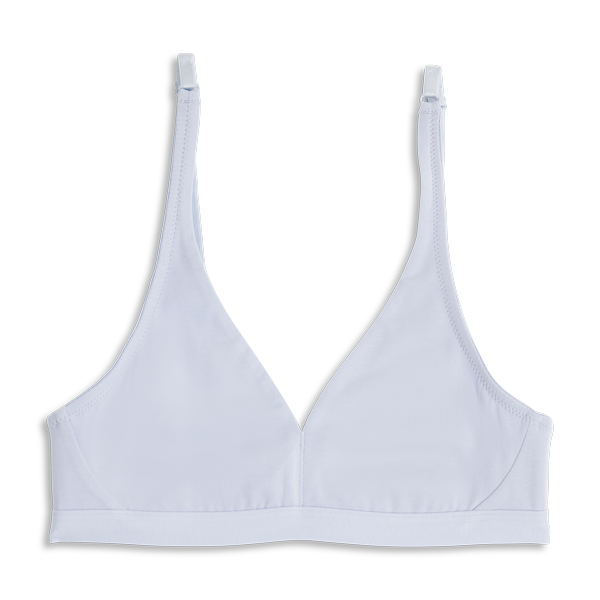 Reggiseno Triangolo Senza Ferretto Donna Cotonella Azzurro Polvere AD971_00063_3