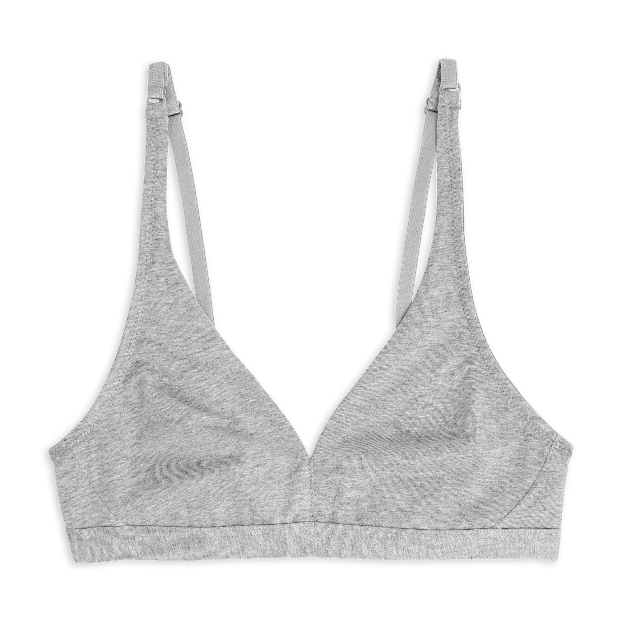 Reggiseno Triangolo Senza Ferretto Donna Cotonella Grigio Melange AD971_00113_3
