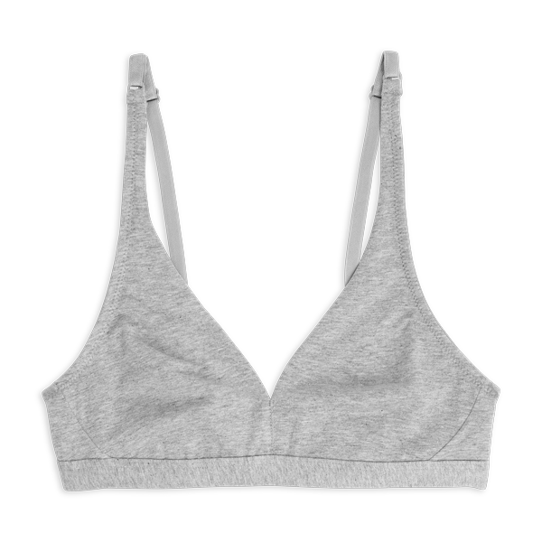 Reggiseno Triangolo Senza Ferretto Donna Cotonella Grigio Melange AD971_00113_3