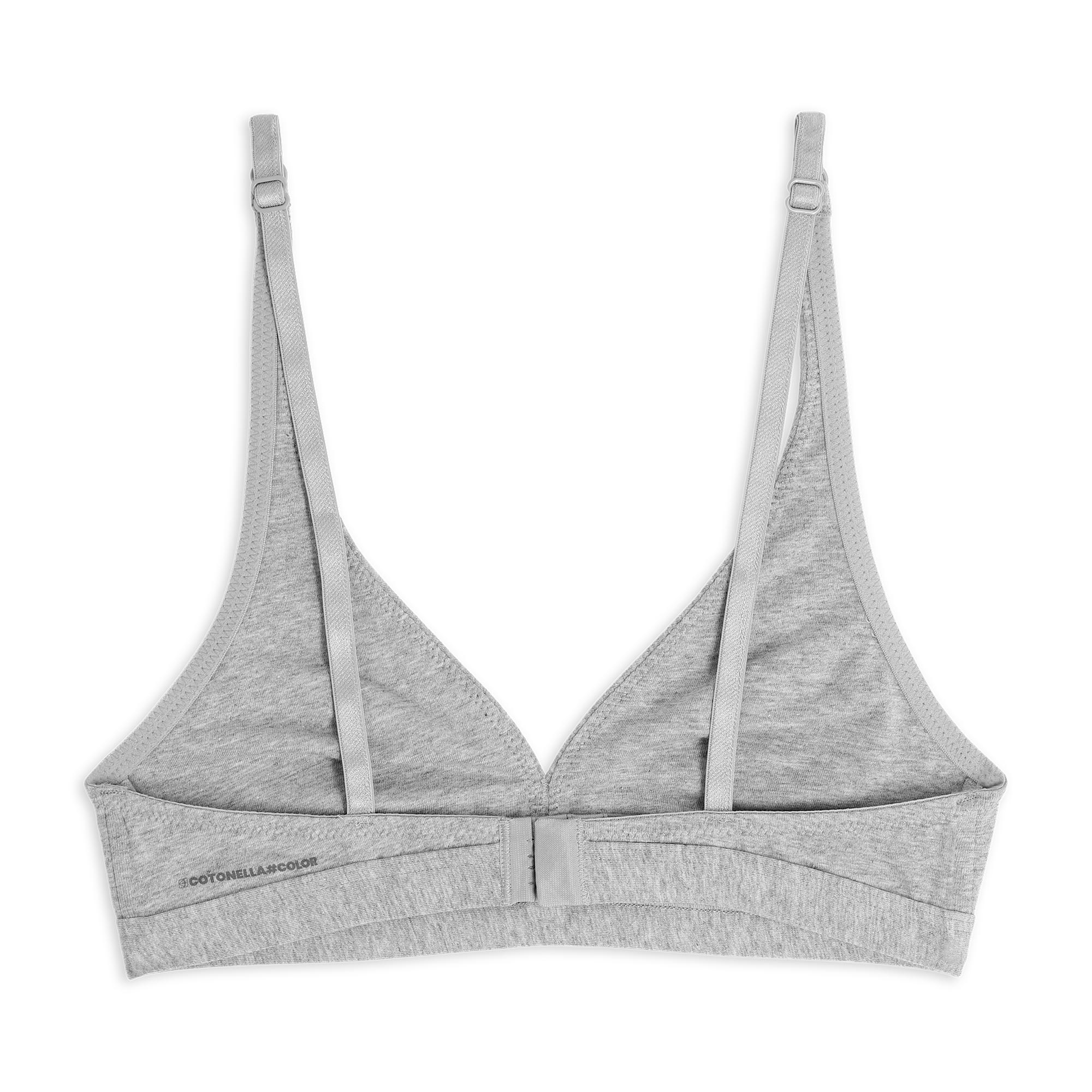 Reggiseno Triangolo Senza Ferretto Donna Cotonella Grigio Melange AD971_00113_4