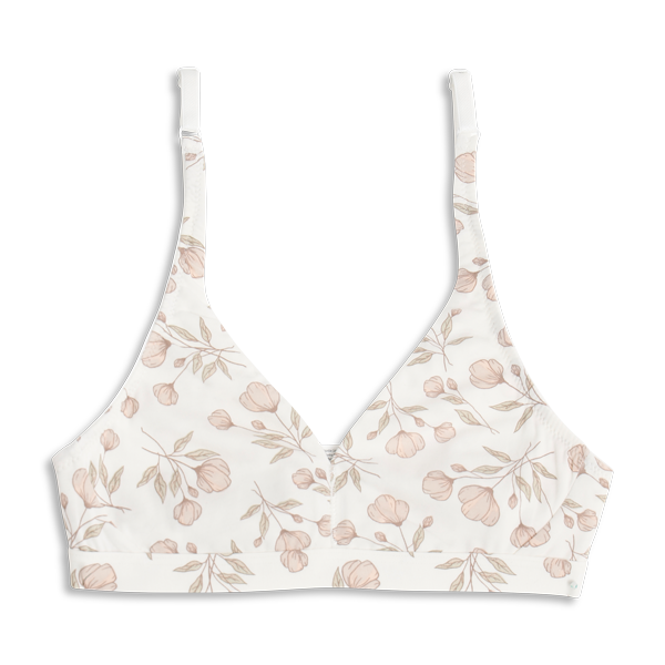 Reggiseno Triangolo Senza Ferretto Donna Cotonella Stampa Fiori AD971_STF01_3