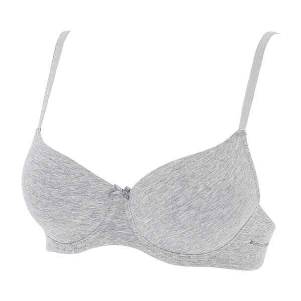 Reggiseno Balconcino Imbottito Con Ferr. Donna Cotonella Grigio Melange AD972_00113_2