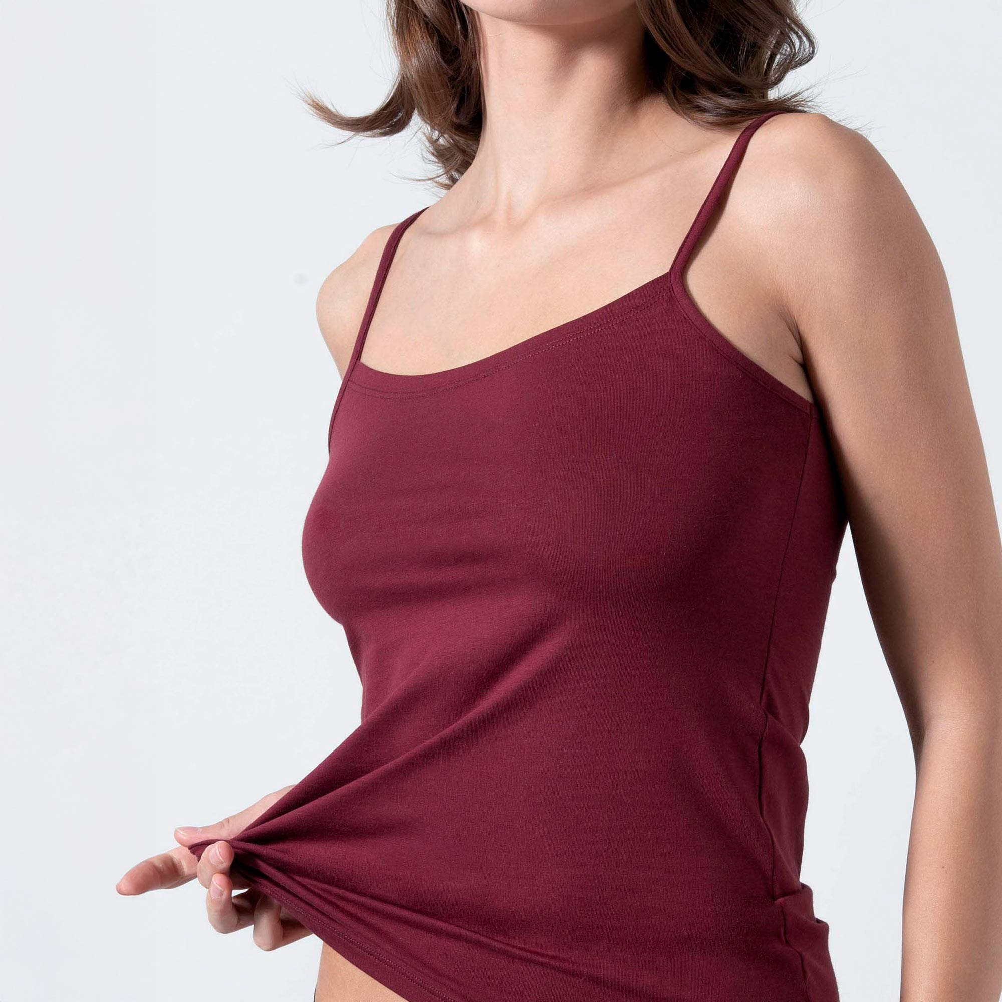Top Donna Cotonella Bordeaux AD973_00025