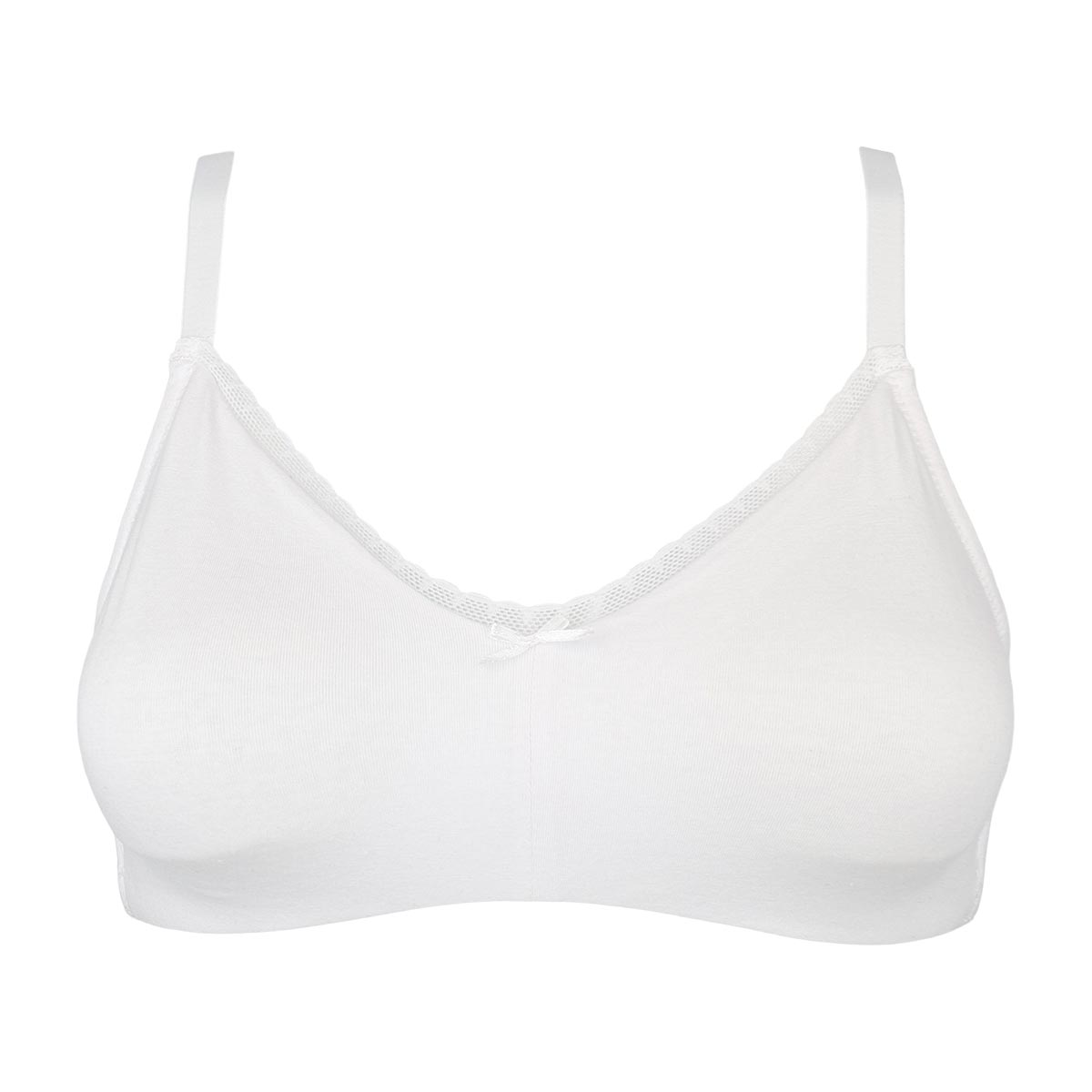 Reggiseno Preformato Senza Ferretto Donna Cotonella Bianco ADA79_00001_3