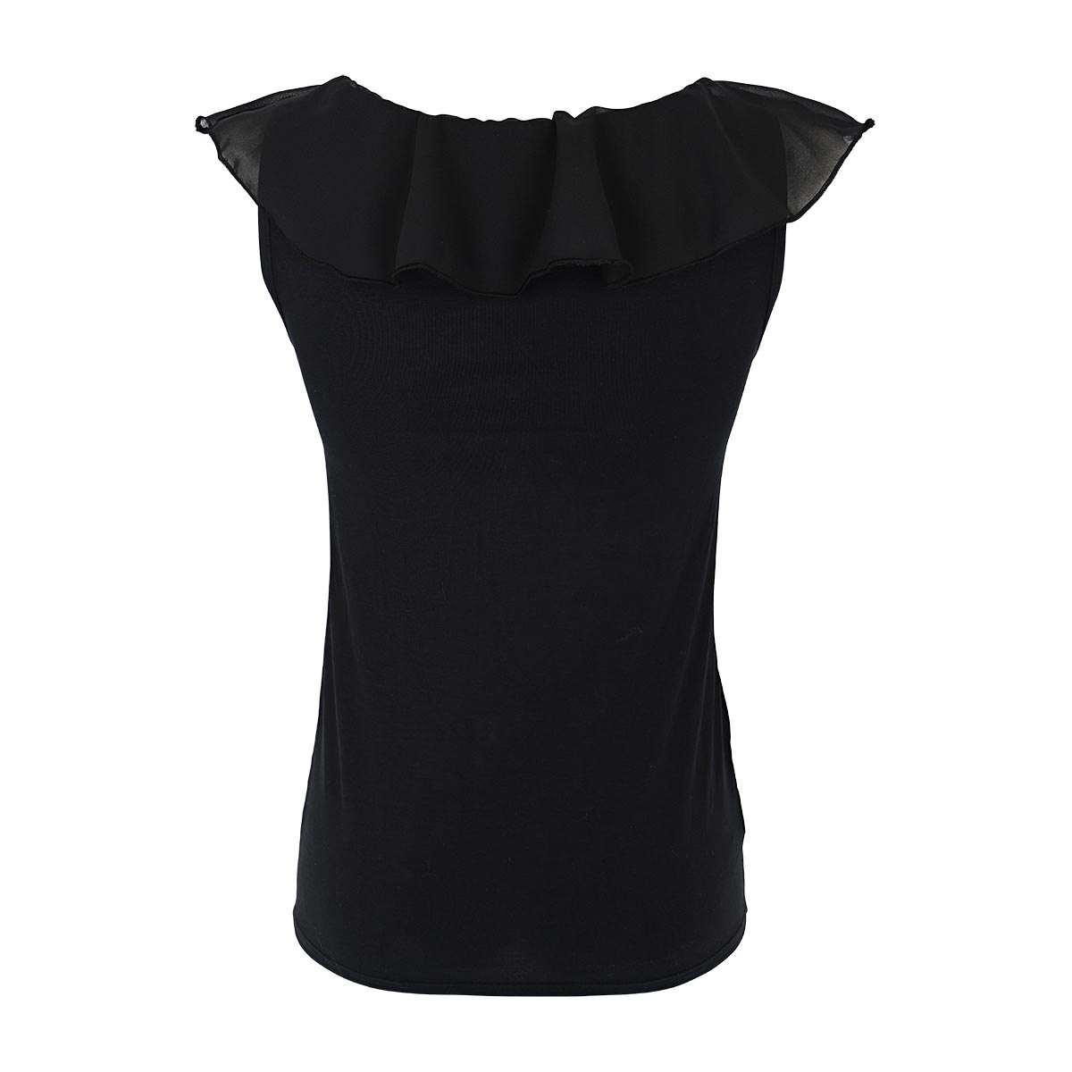 Maglia Scollo A Barchetta Smanicata Donna Cotonella Nero ADA88_00002_5