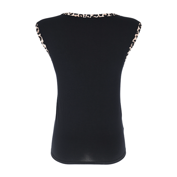 Maglia Scollo A Barchetta Smanicata Donna Cotonella Nero ADA95_00002_5