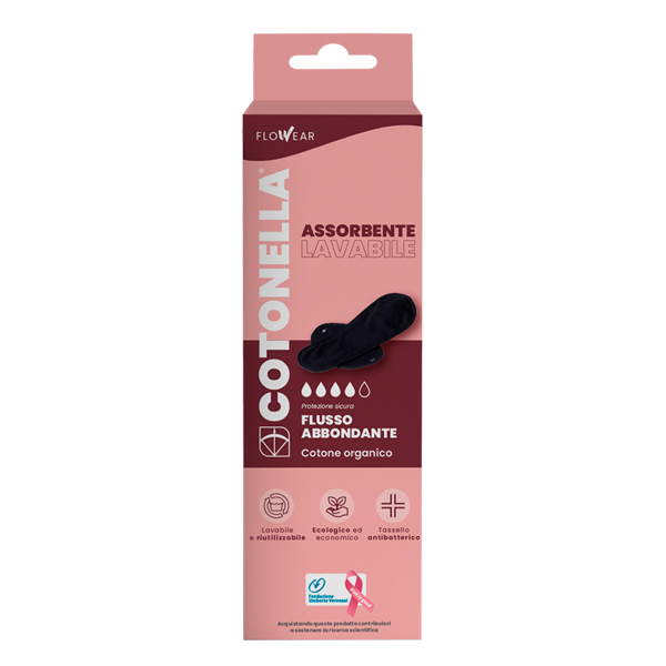 Assorbente Lavabile Flusso Abbondante Donna Cotonella Nero ADB65_00002_3