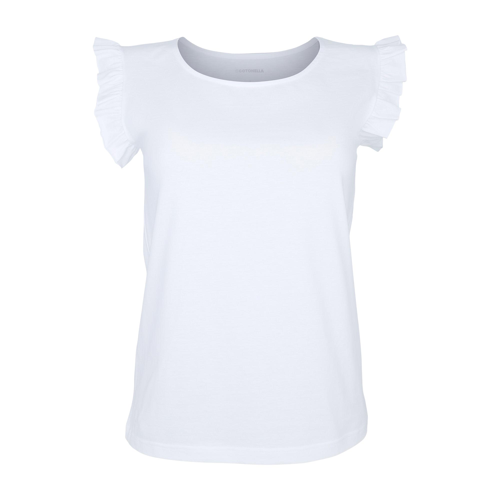 Maglia Girocollo Smanicata Donna Cotonella Bianco ADB77_00001_3