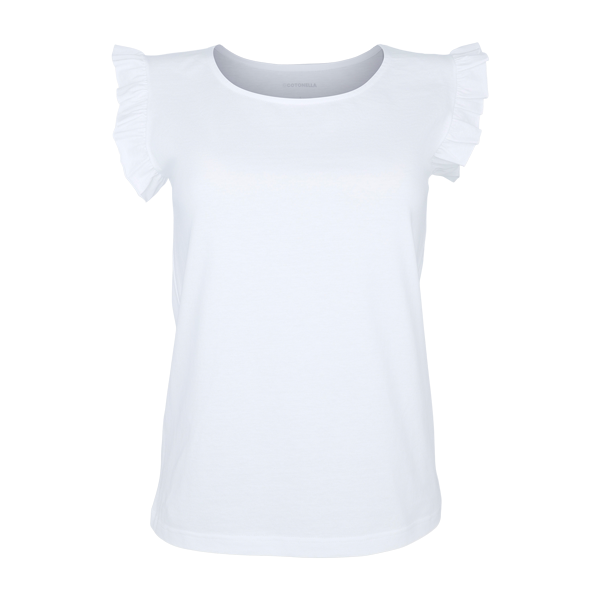 Maglia Girocollo Smanicata Donna Cotonella Bianco ADB77_00001_3