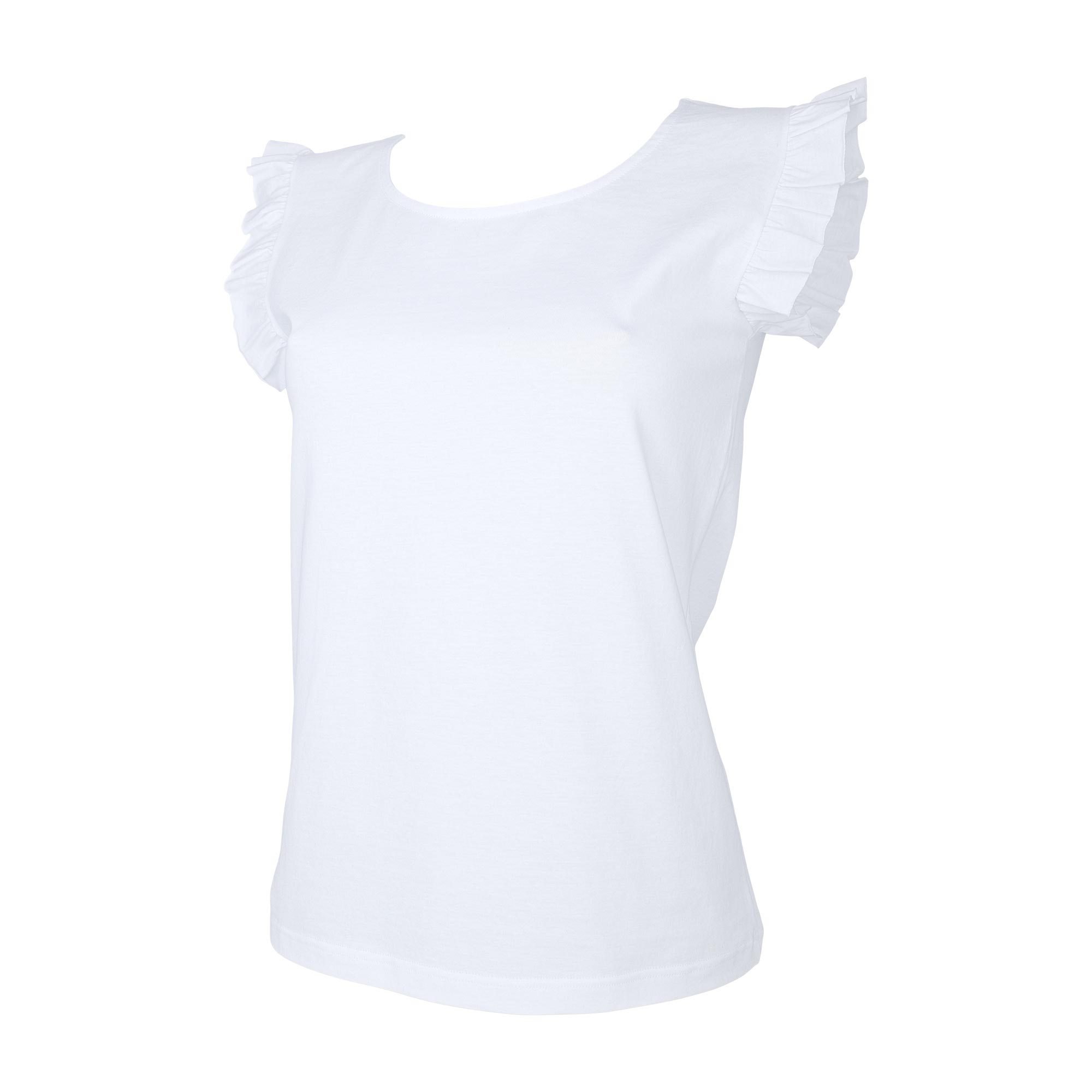 Maglia Girocollo Smanicata Donna Cotonella Bianco ADB77_00001_4