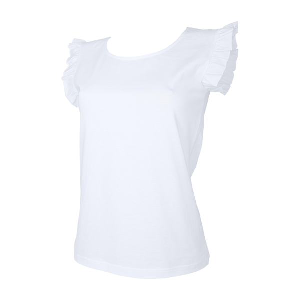 Maglia Girocollo Smanicata Donna Cotonella Bianco ADB77_00001_4