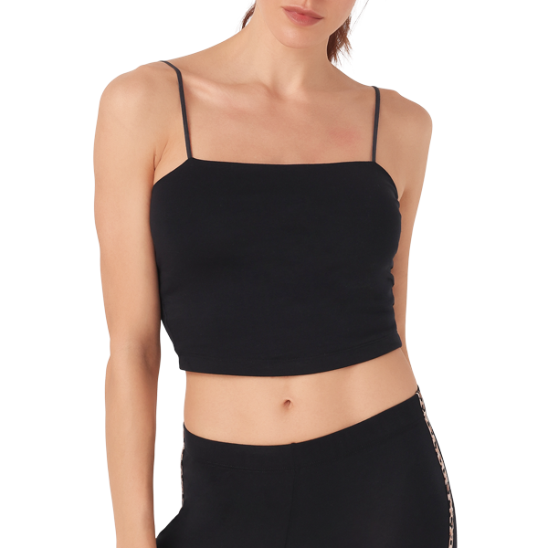 Top Donna Cotonella Nero ADB80_00002