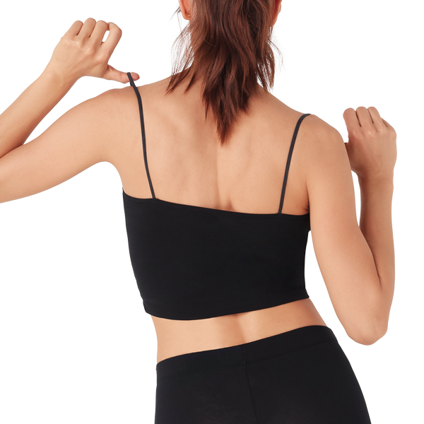 Top Donna Cotonella Nero ADB80_00002_2