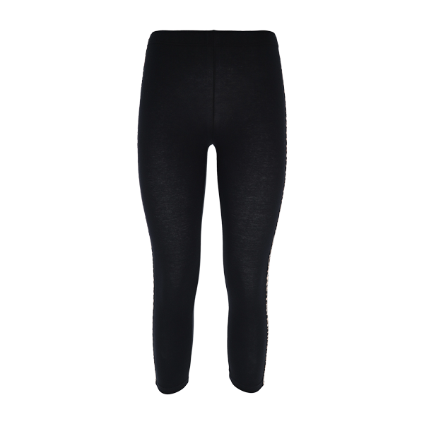 Leggings 3/4 Donna Cotonella Nero ADB90_00002_3