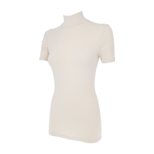 Maglia Lupetto Manica Corta Donna Cotonella Crema ADB94_00143_4