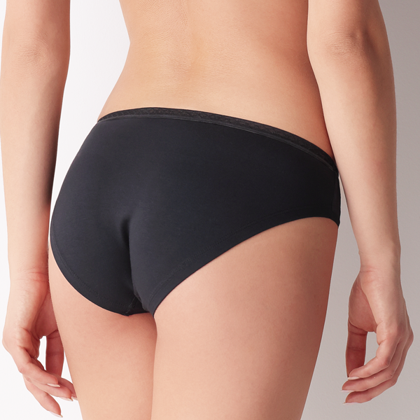 Slip Assorbente Flusso Leggero Donna Cotonella Nero ADB97_00002_2