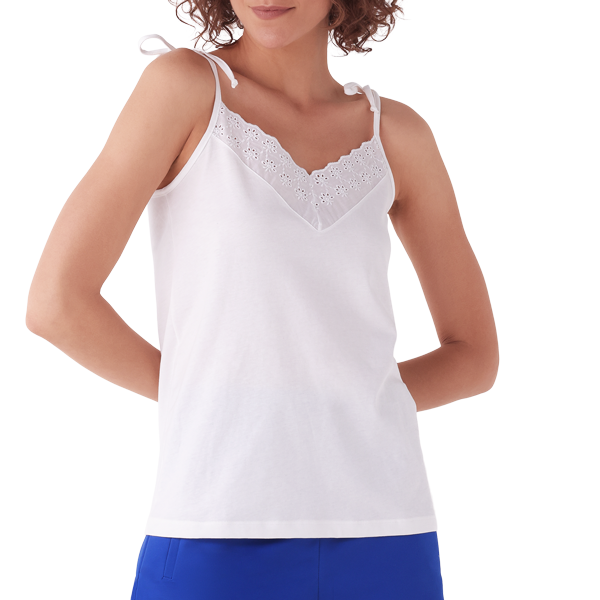 Top Donna Cotonella Bianco ADC08_00001